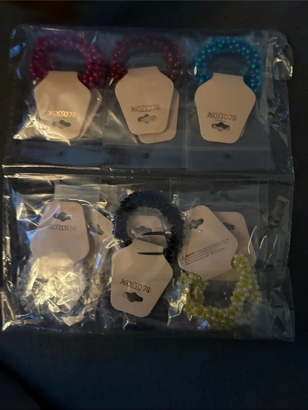 Kids Beaded Hair Ties - Multi-Color Pack
